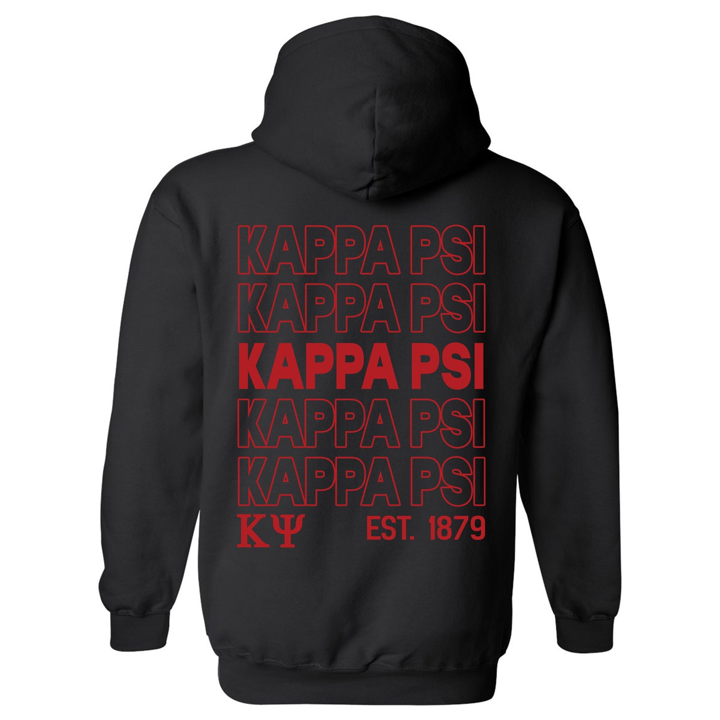 Kappa Psi Repeating Letters COED Hoodie _ 35590g
