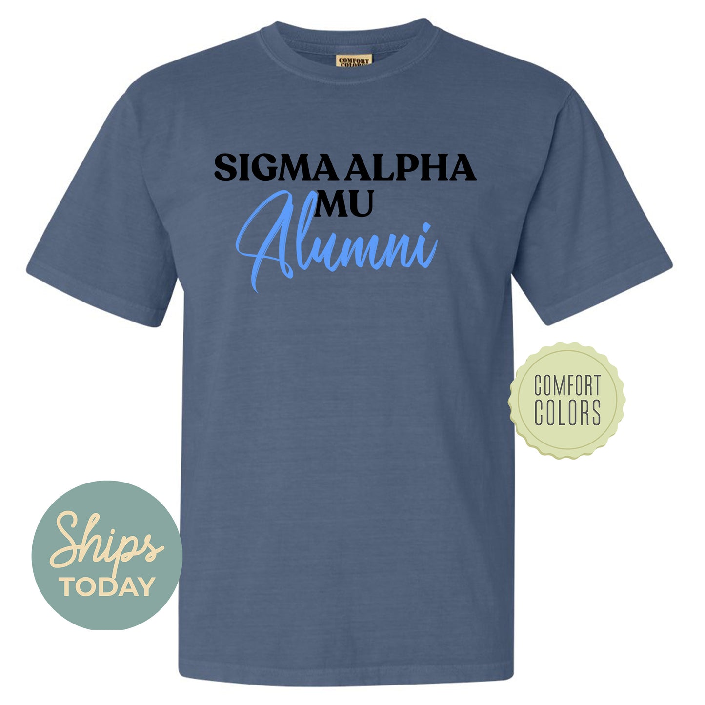 Sigma Alpha Mu Alumni Comfort Colors Fraternity T-shirt _ 30781g
