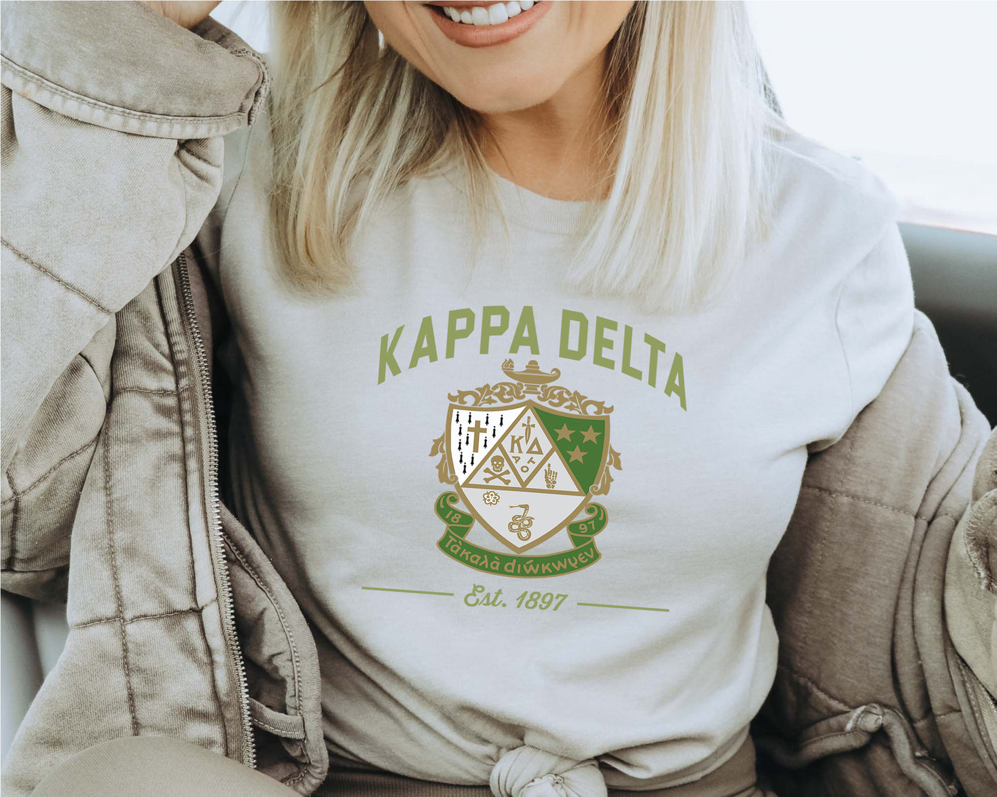 Kappa Delta Loyalty Crest Sorority T-shirt _ 4436g