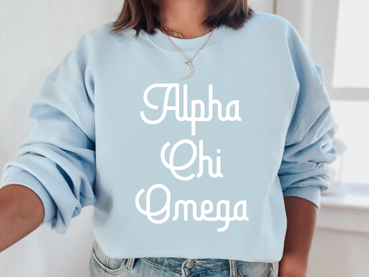 Alpha Chi Omega All About That Pop Sorority Sweatshirt _ 2681g