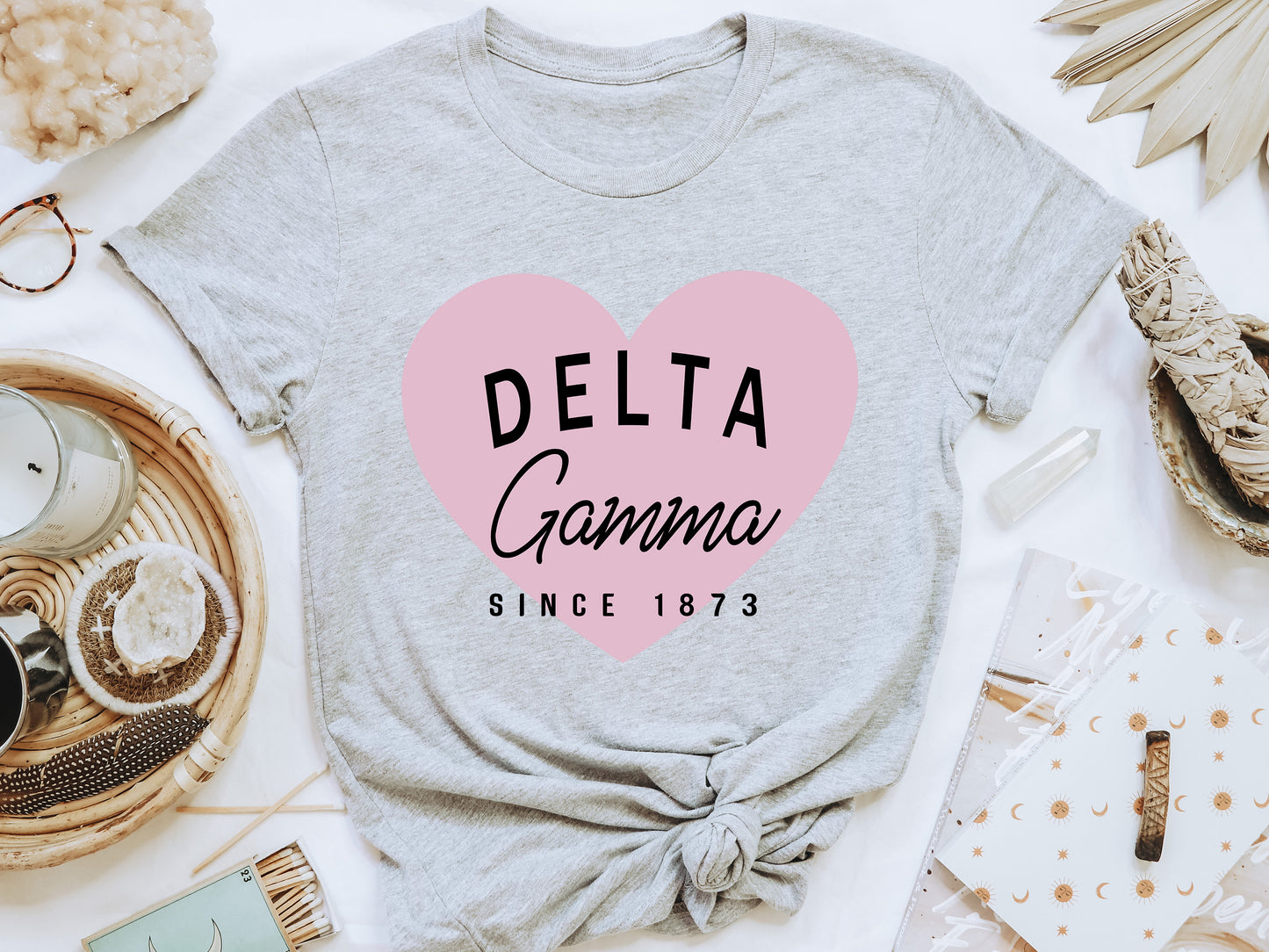 Delta Gamma Pretty in Pink Sorority T-shirt _ 451g