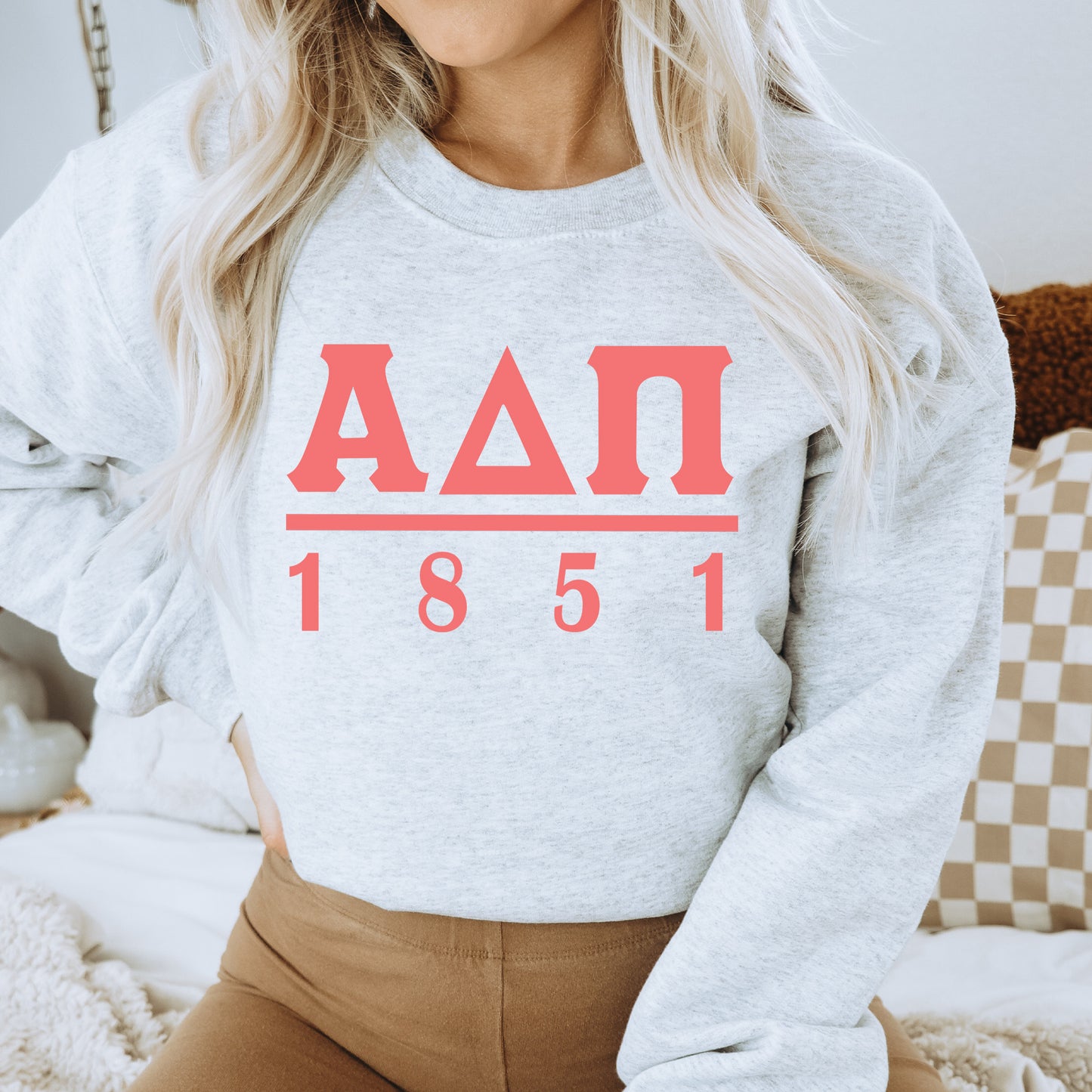 Alpha Delta Pi Monochromatic Sorority Sweatshirt _ 30844g