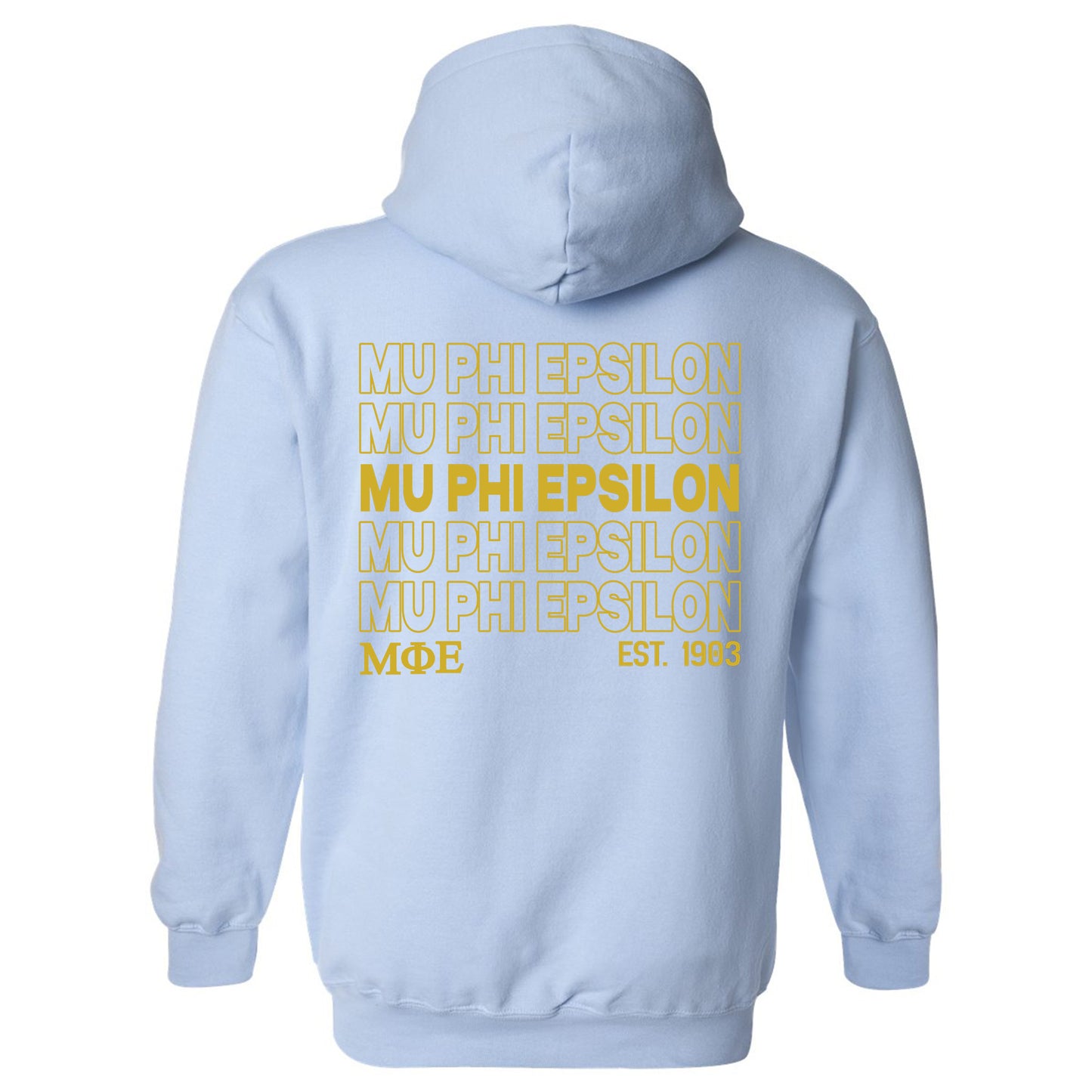 Mu Phi Epsilon Repeating Letters COED Hoodie _ 35591g