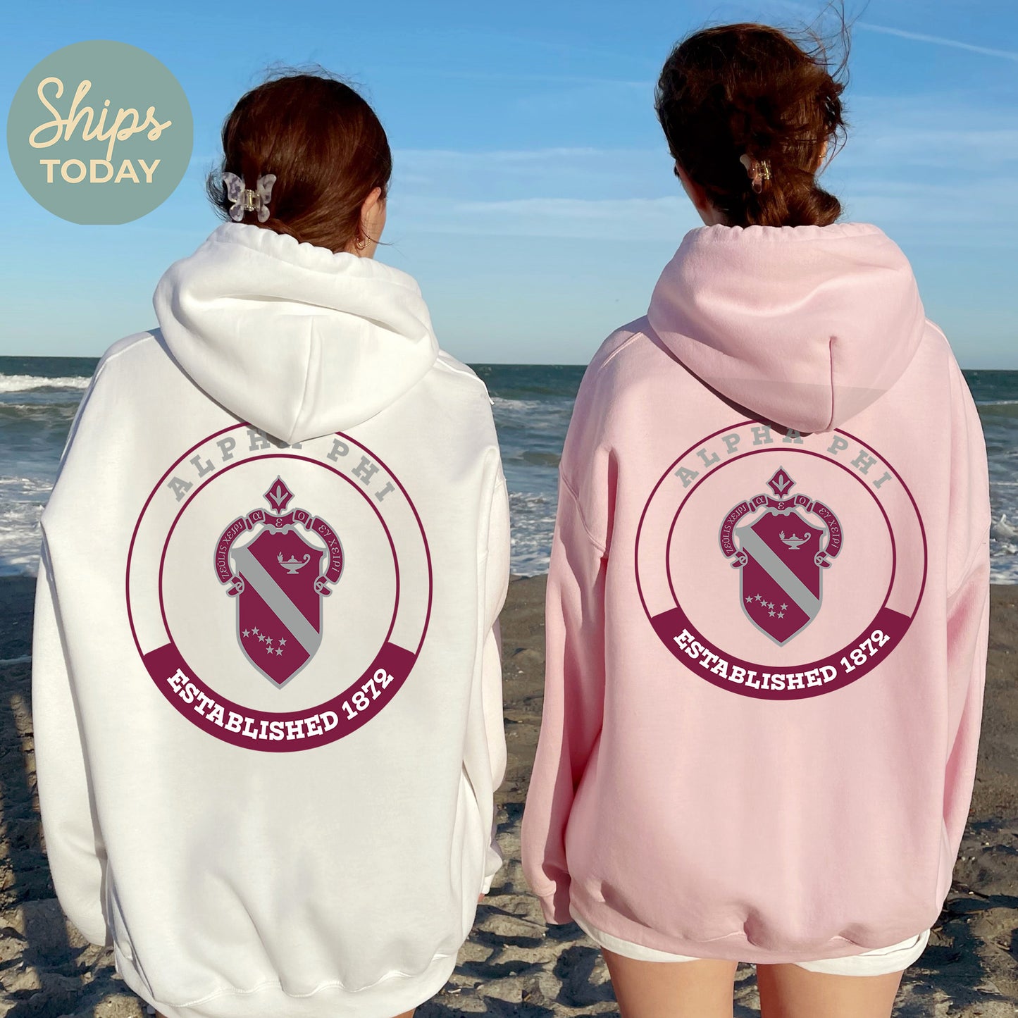 Alpha Phi Crested Tradition Sorority Hoodie _ 32821g