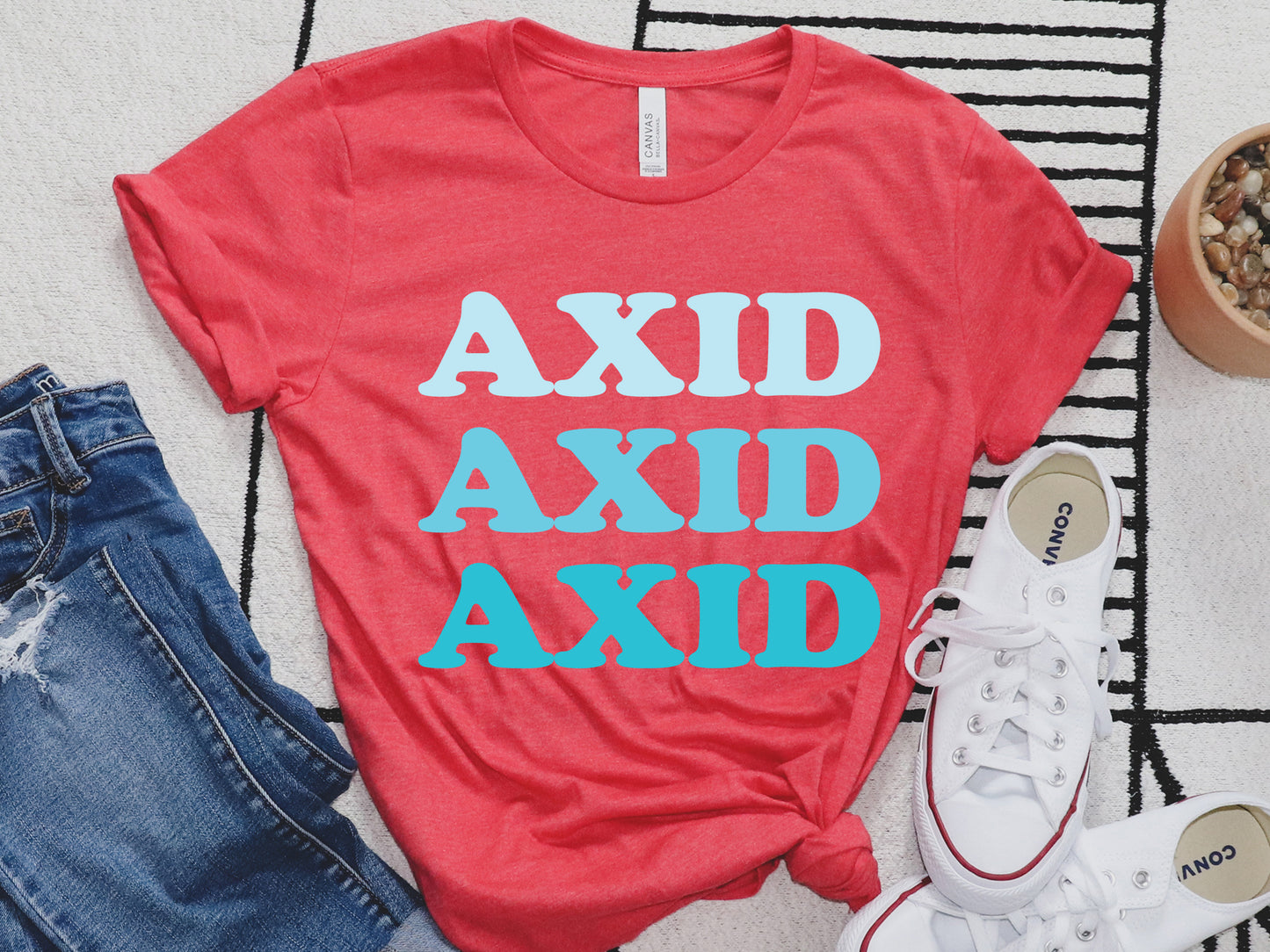 Alpha Xi Delta Touch of Blue Sorority T-shirt _ 2585g