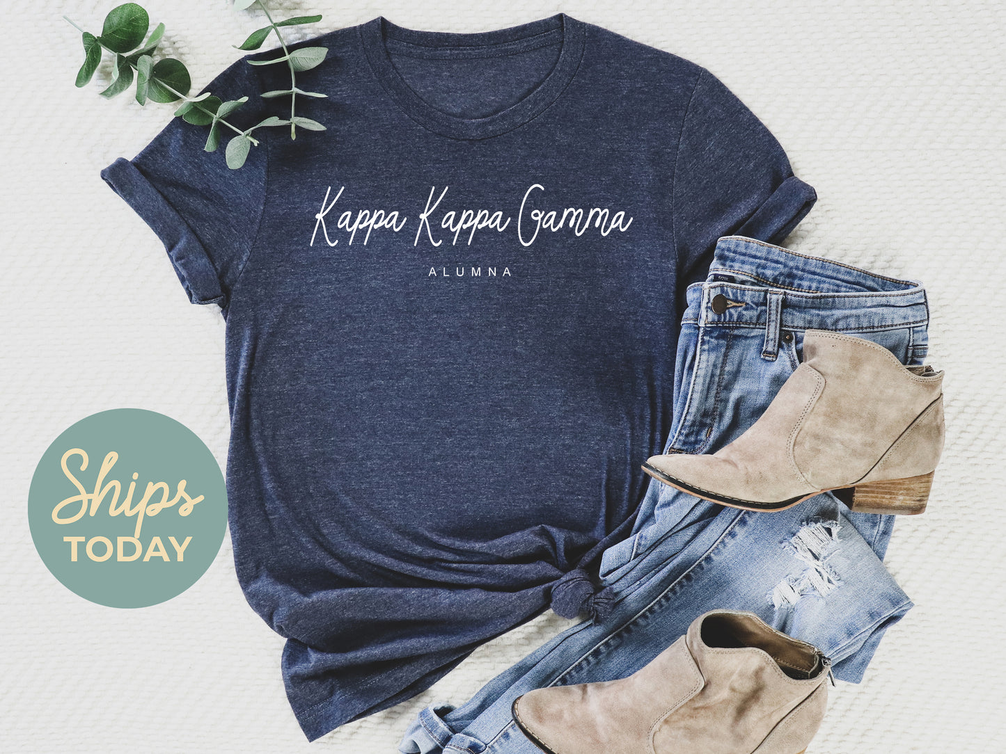 Kappa Kappa Gamma Flashy Alumna Sorority T-shirt _ 2542g
