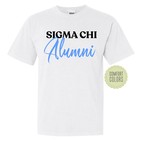 Sigma Chi Alumni Comfort Colors Fraternity T-shirt _ 30782g