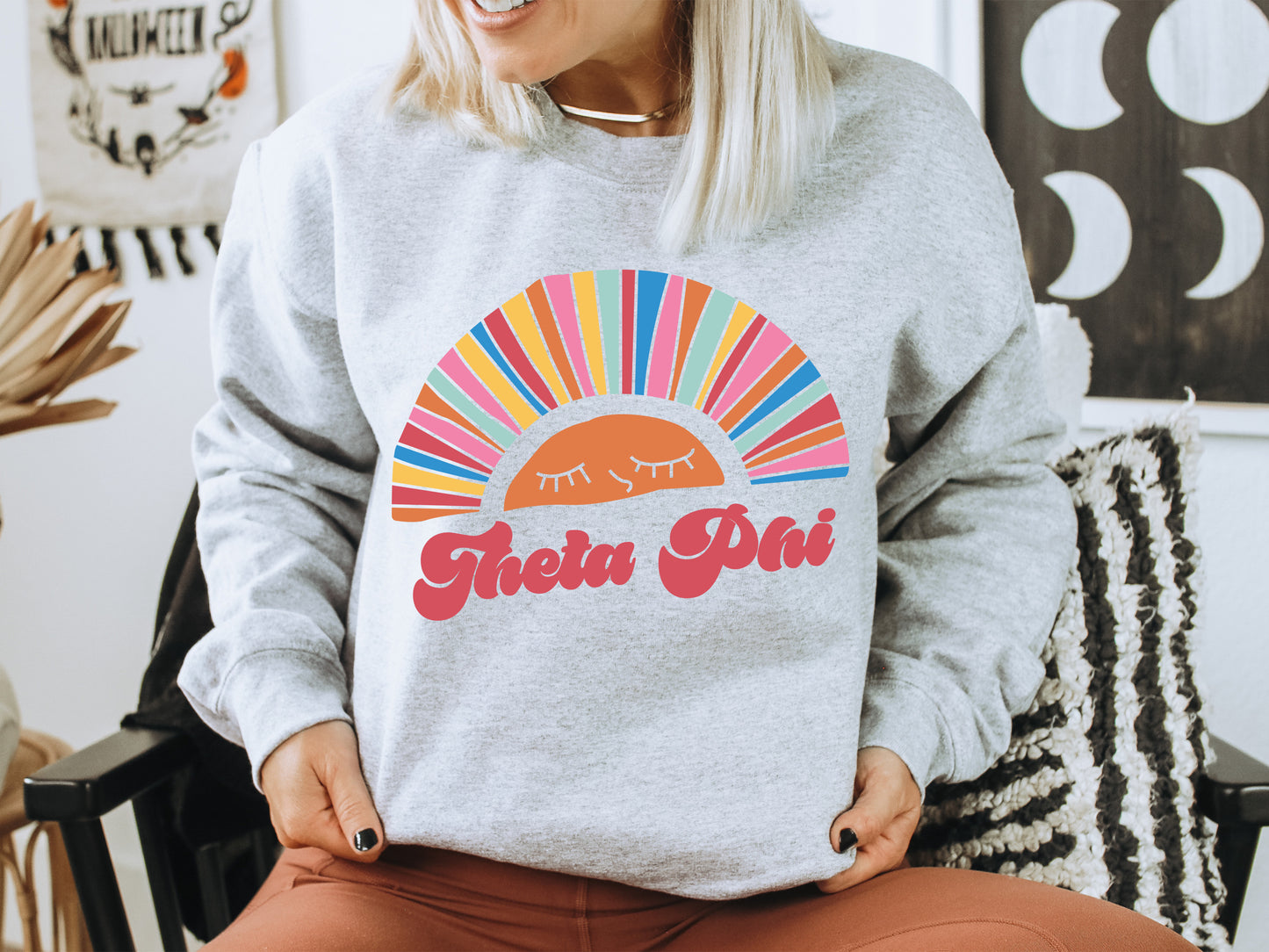 Theta Phi Alpha Sunshine Sorority Sweatshirt _ 3331g