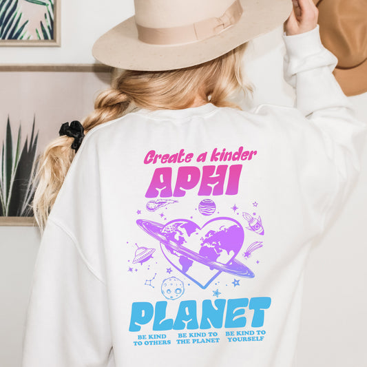 Alpha Phi Ombre Worlds Sorority Sweatshirt _ 35546g