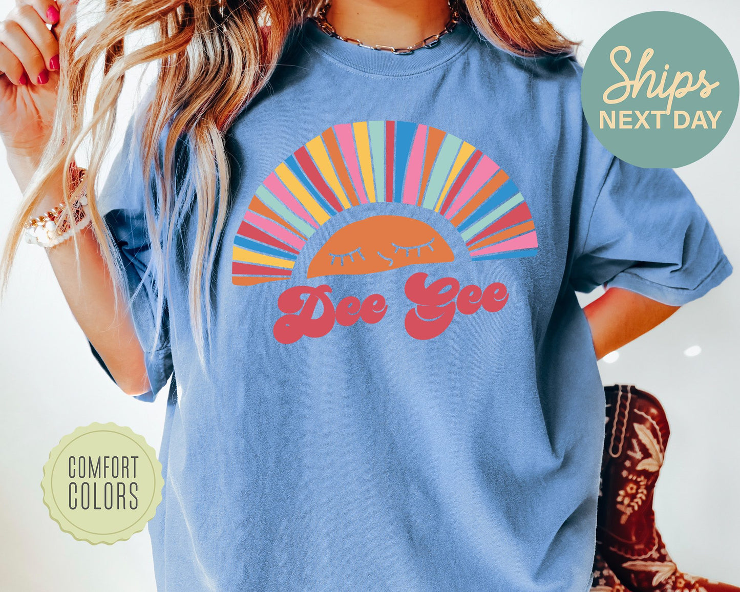 Delta Gamma Sunshine Comfort Colors Sorority T-shirt _ 3318g