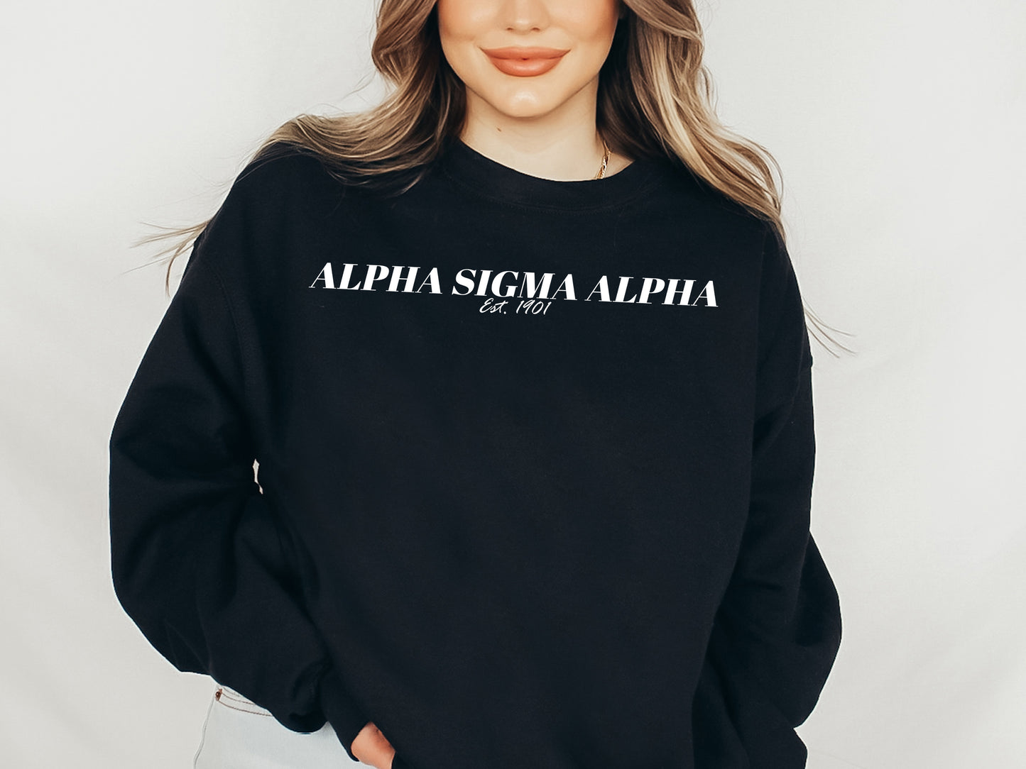 Alpha Sigma Alpha Mom Sorority Sweatshirt _ 30823g