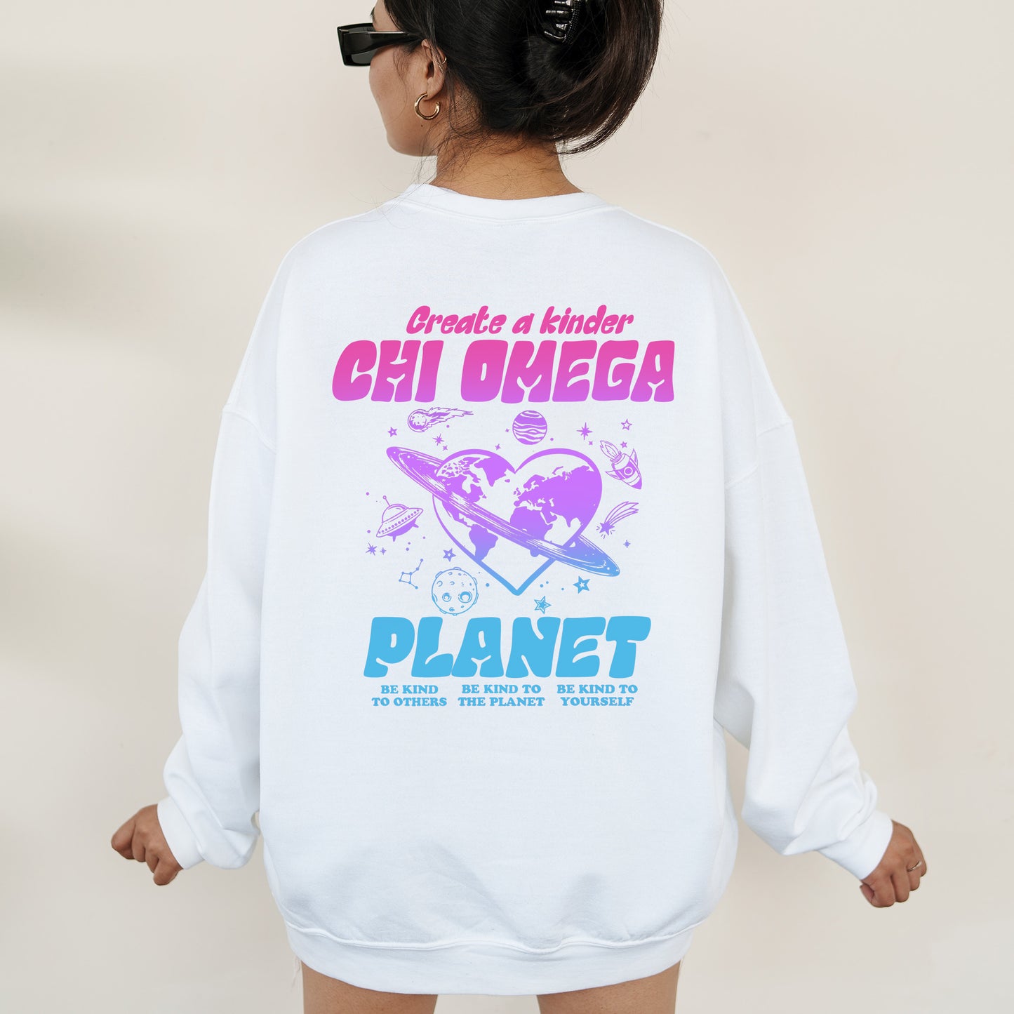Chi Omega Ombre Worlds Sorority Sweatshirt _ 35550g