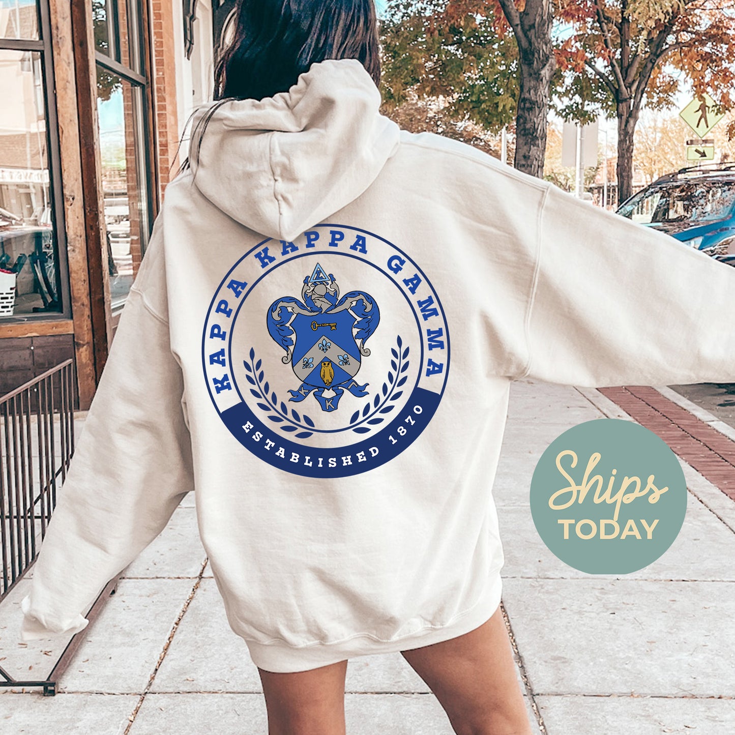 Kappa Kappa Gamma Crested Tradition Sorority Hoodie _ 32833g