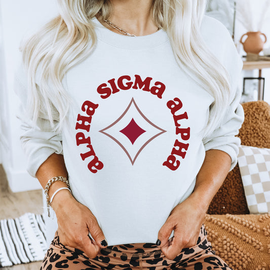 a woman with blonde hair wearing a white sweater and leopard print pants