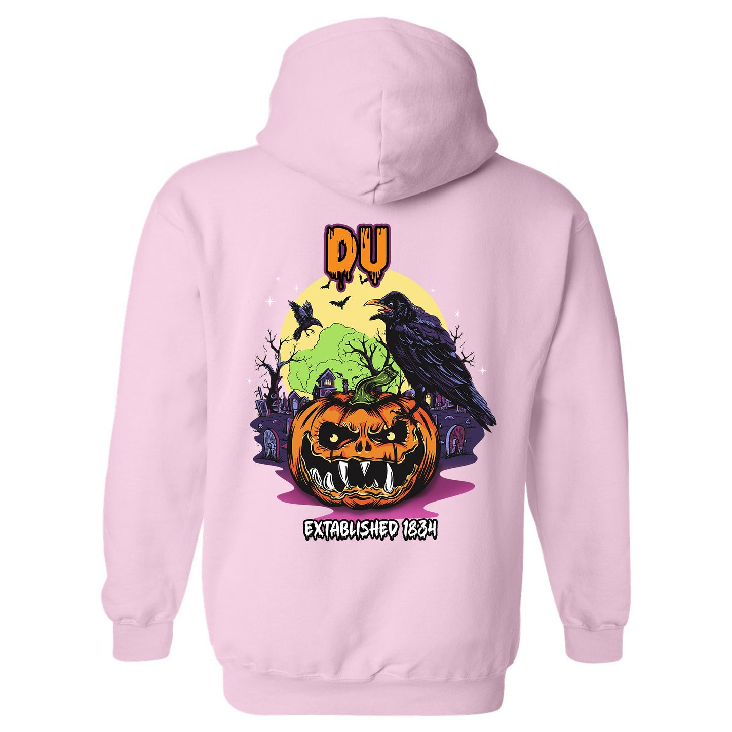 Delta Upsilon Halloween Bats Fraternity Hoodie _ 36261g