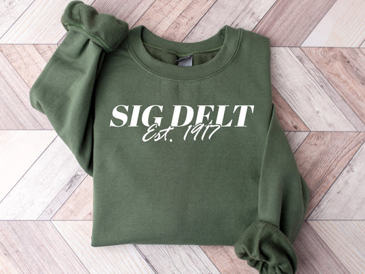 Sigma Delta Tau Mom Sorority Sweatshirt _ 30838g