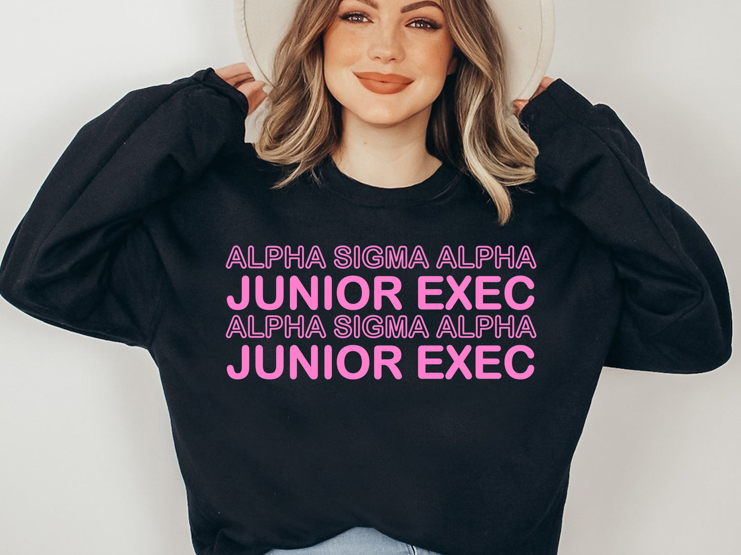 Alpha Sigma Alpha Junior Exec Sorority Sweatshirt _ 30932g