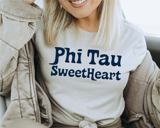 Phi Kappa Tau Trendy Sweetheart Fraternity T-shirt _ 2005g