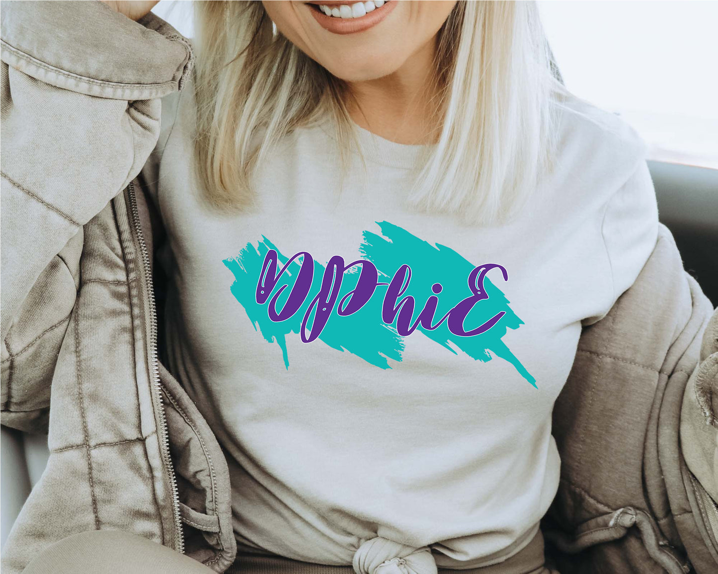 Delta Phi Epsilon Paint Party Sorority T-shirt _ 4484g