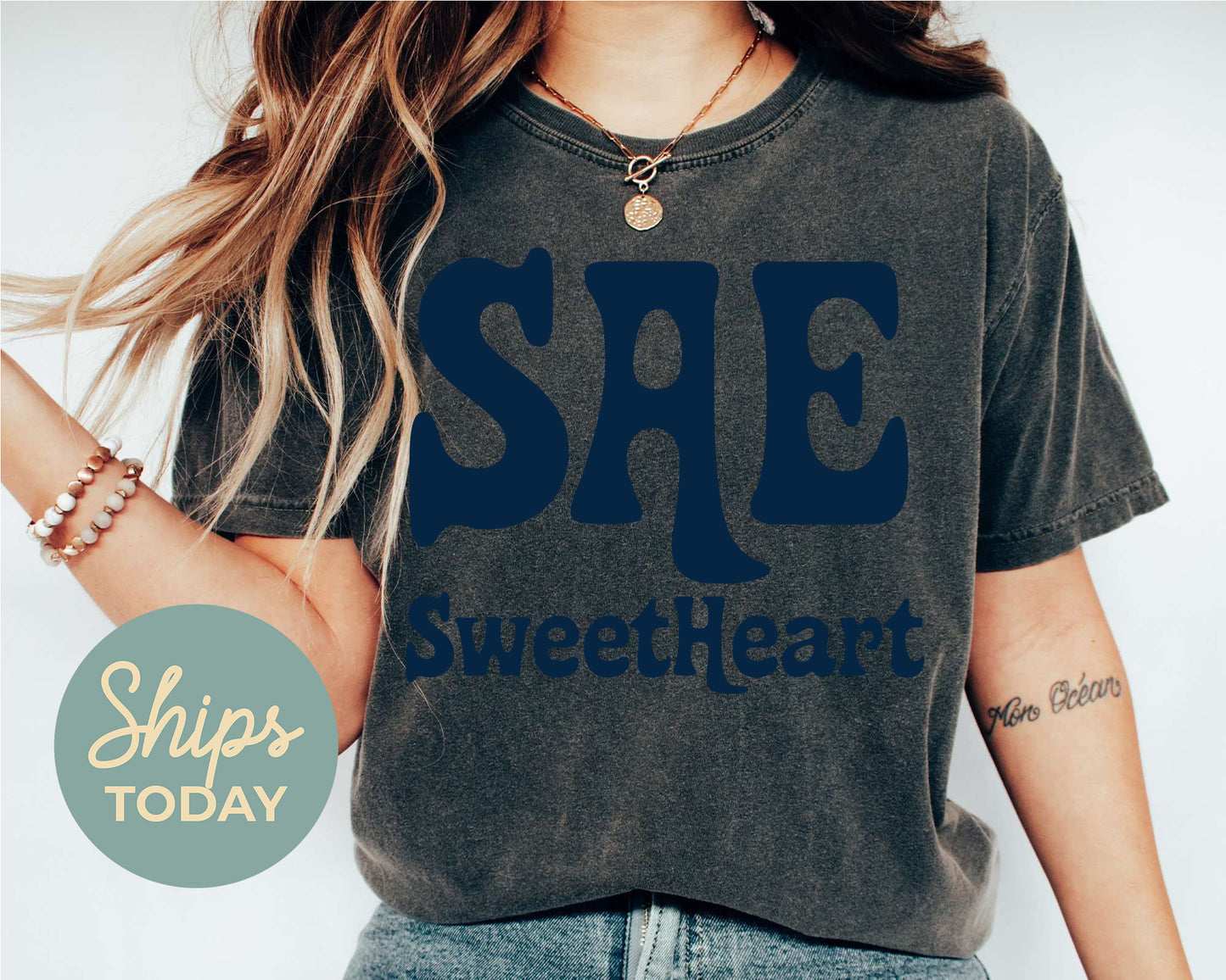 Sigma Alpha Epsilon Trendy Sweetheart Fraternity T-shirt _ 2009g