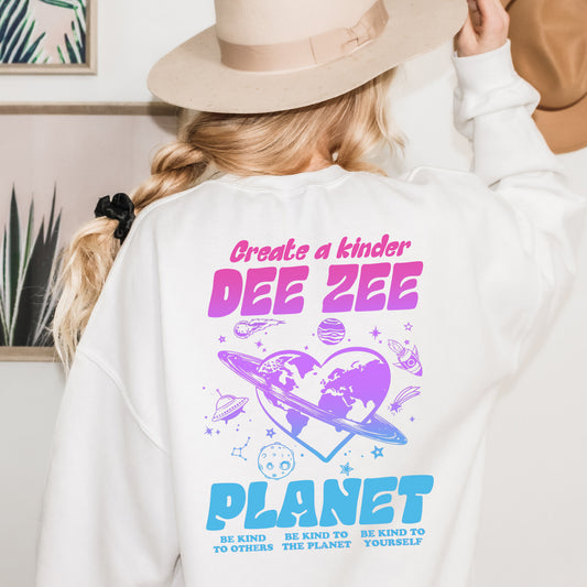 Delta Zeta Ombre Worlds Sorority Sweatshirt _ 35554g