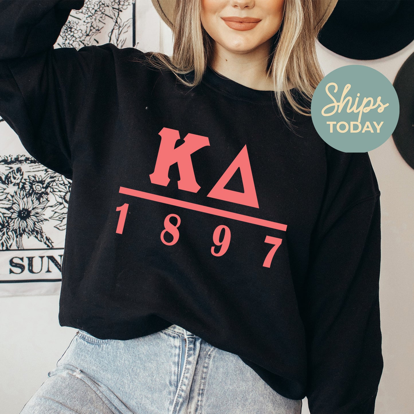 Kappa Delta Monochromatic Sorority Sweatshirt _ 30859g