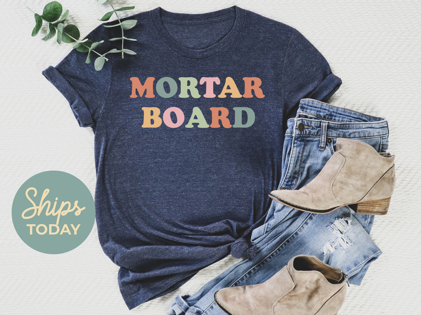 Mortar Board Bright and Colorful Sorority T-shirt _ 3475g
