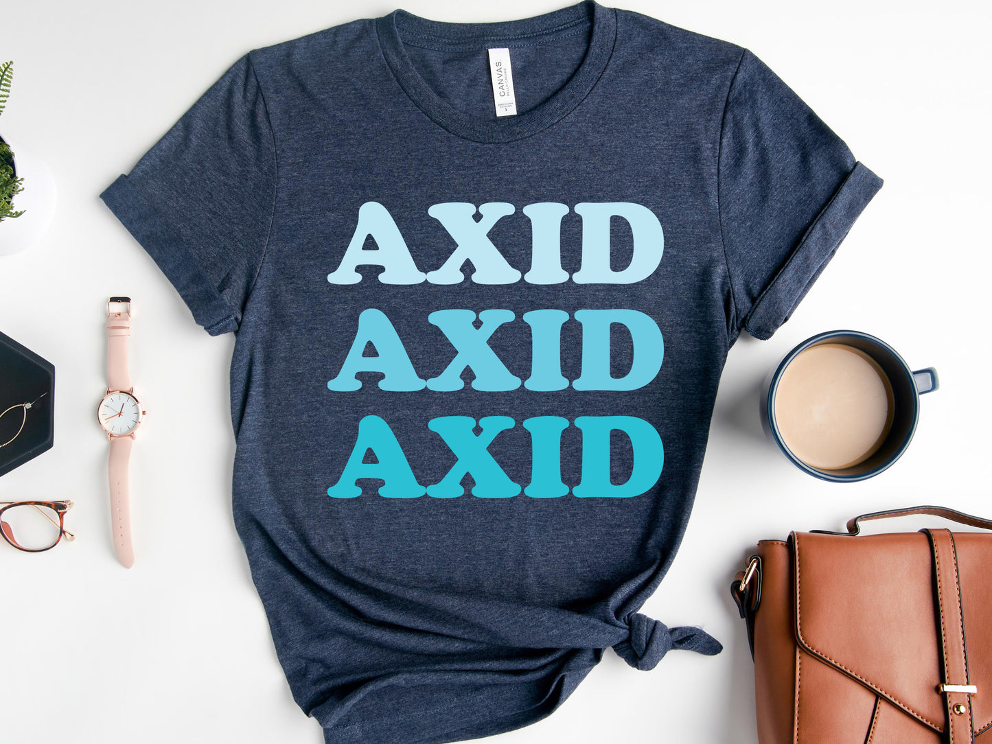 Alpha Xi Delta Touch of Blue Sorority T-shirt _ 2585g