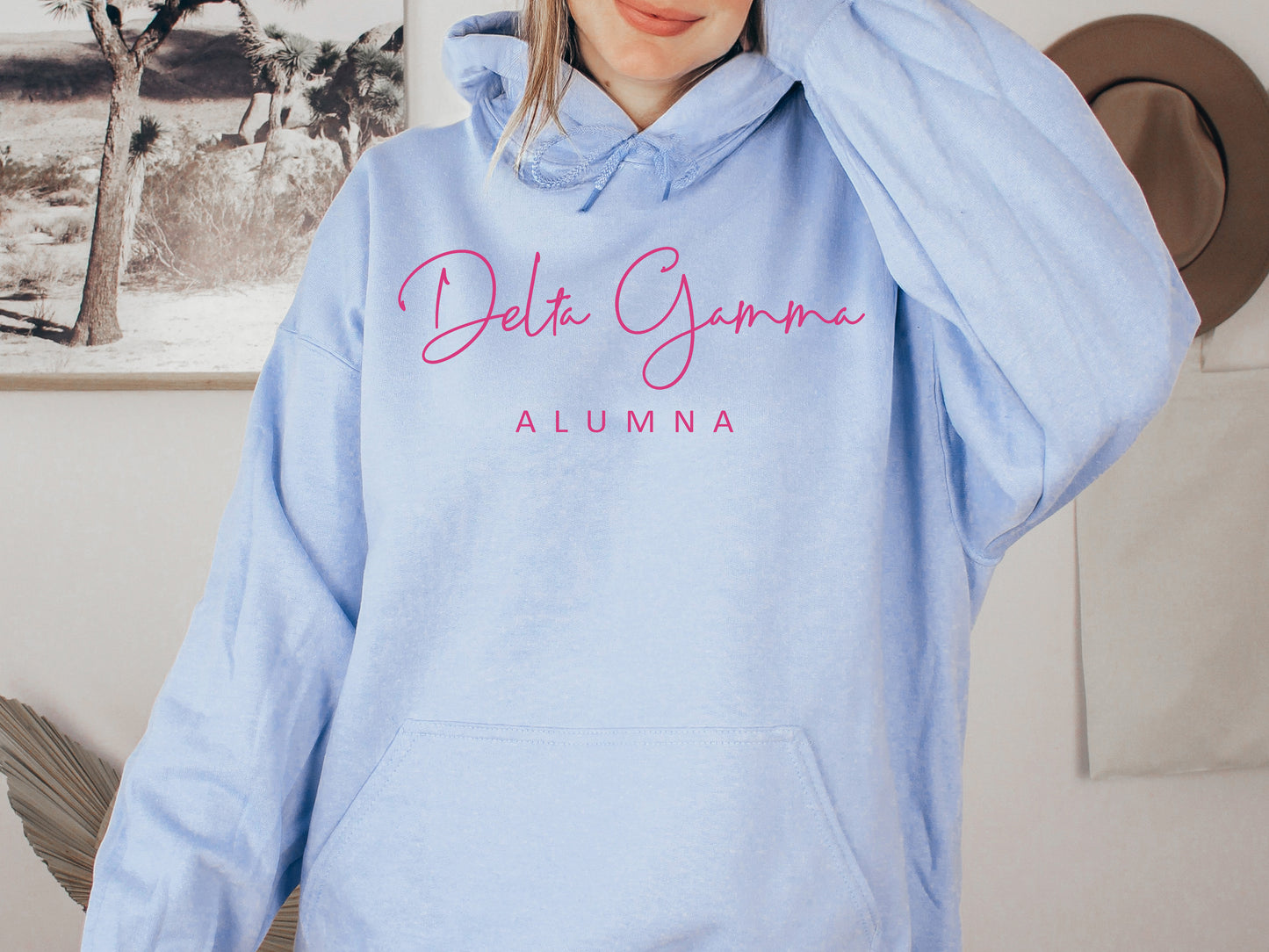 Delta Gamma Simple and Sweet Alumna Sorority Hoodie _ 503g