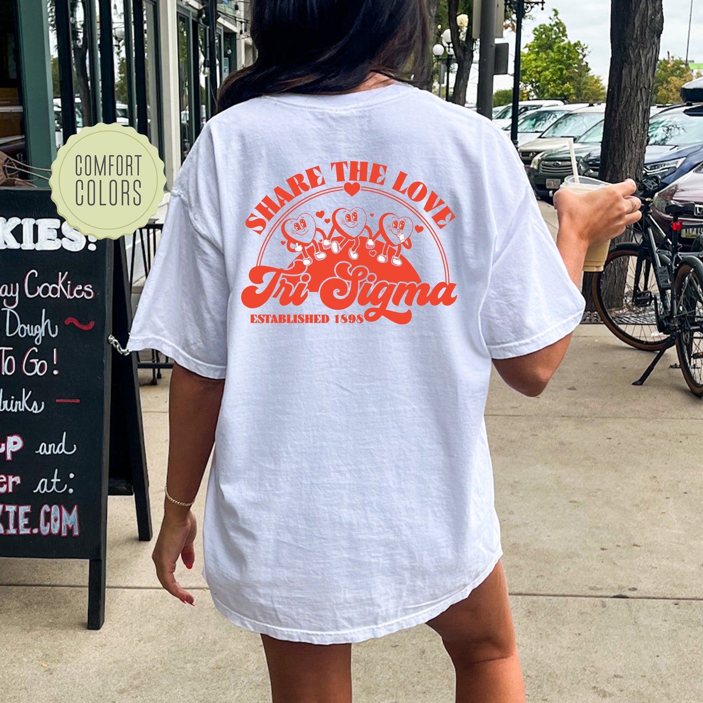 Sigma Sigma Sigma Share the Love Comfort Colors Sorority T-shirt _ 33255g