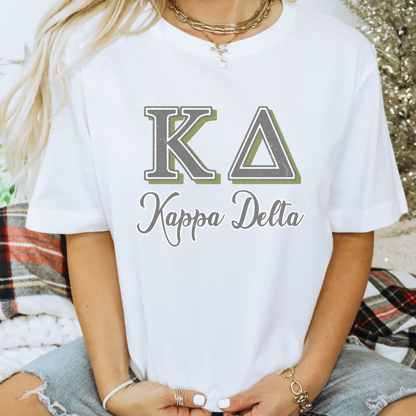 Kappa Alpha Theta Greek Colors Sorority T-shirt _ 36084g