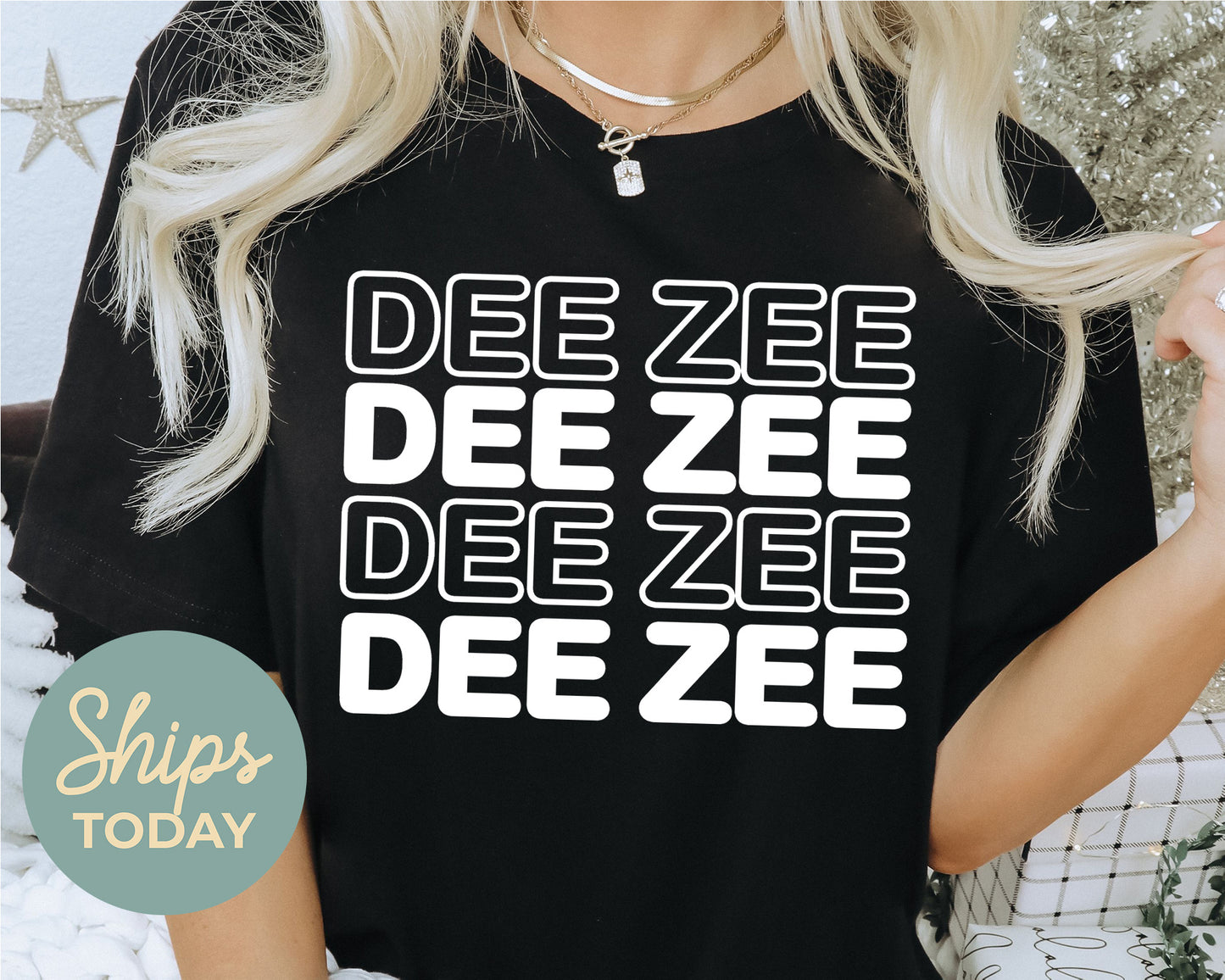 Delta Zeta Bold Bubble Letter Sorority T-shirt _ 2225g