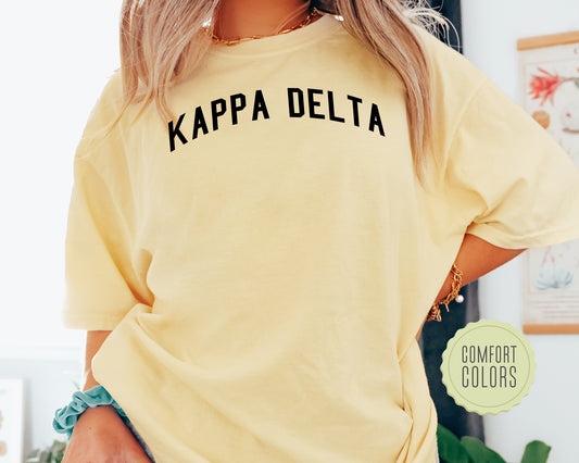 Kappa Delta Just Bold Comfort Colors Sorority T-shirt _ 2385g