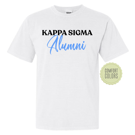 Kappa Sigma Alumni Comfort Colors Fraternity T-shirt _ 30772g