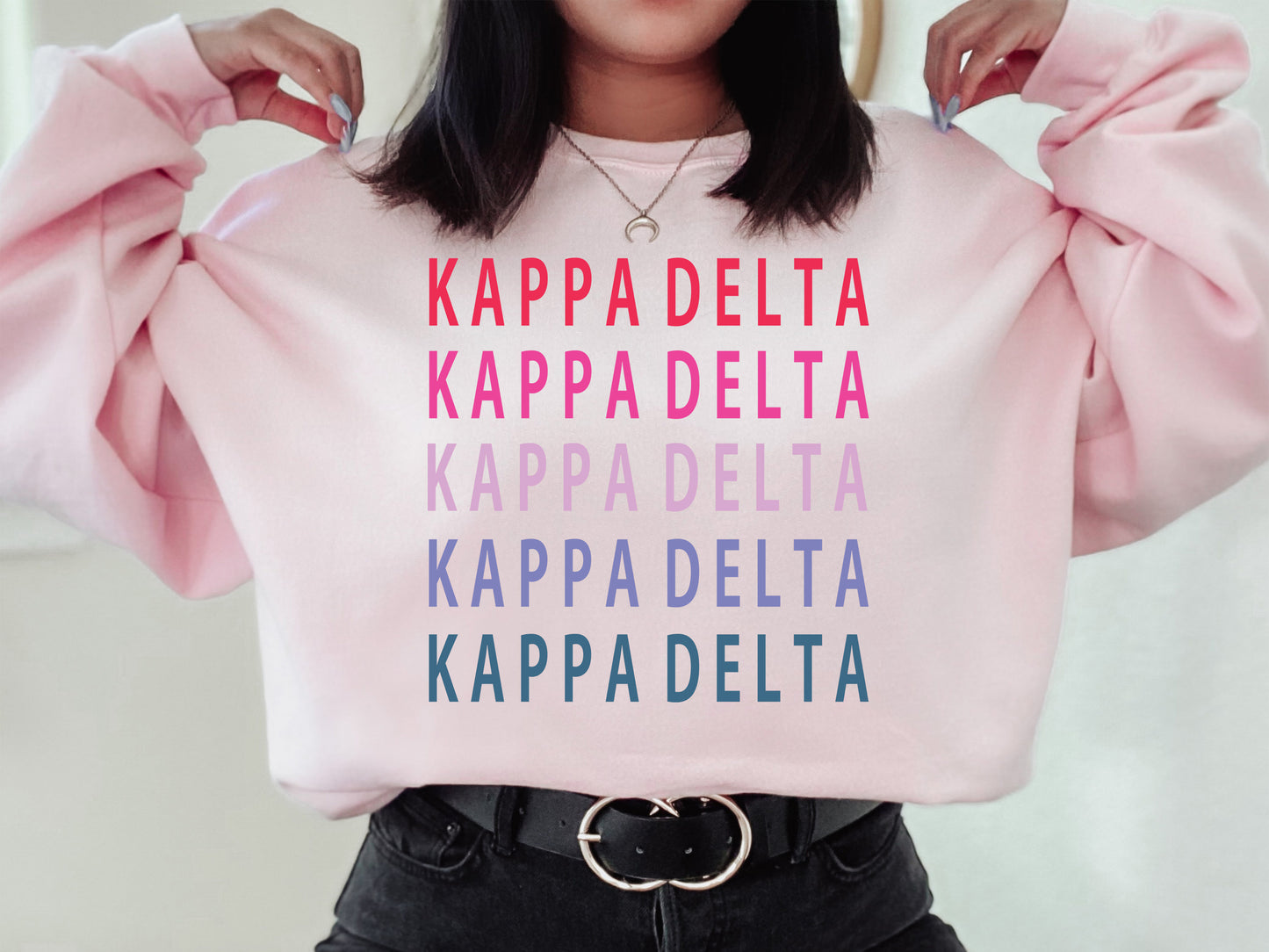 Kappa Delta Bright and Stacked Sorority Sweatshirt _ 16g
