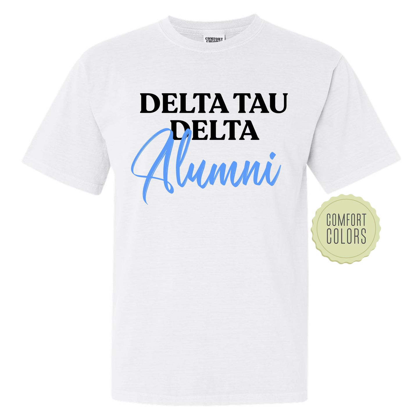 Delta Tau Delta Alumni Comfort Colors Fraternity T-shirt _ 30768g