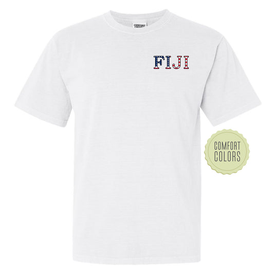 a white t - shirt with the word flu on it