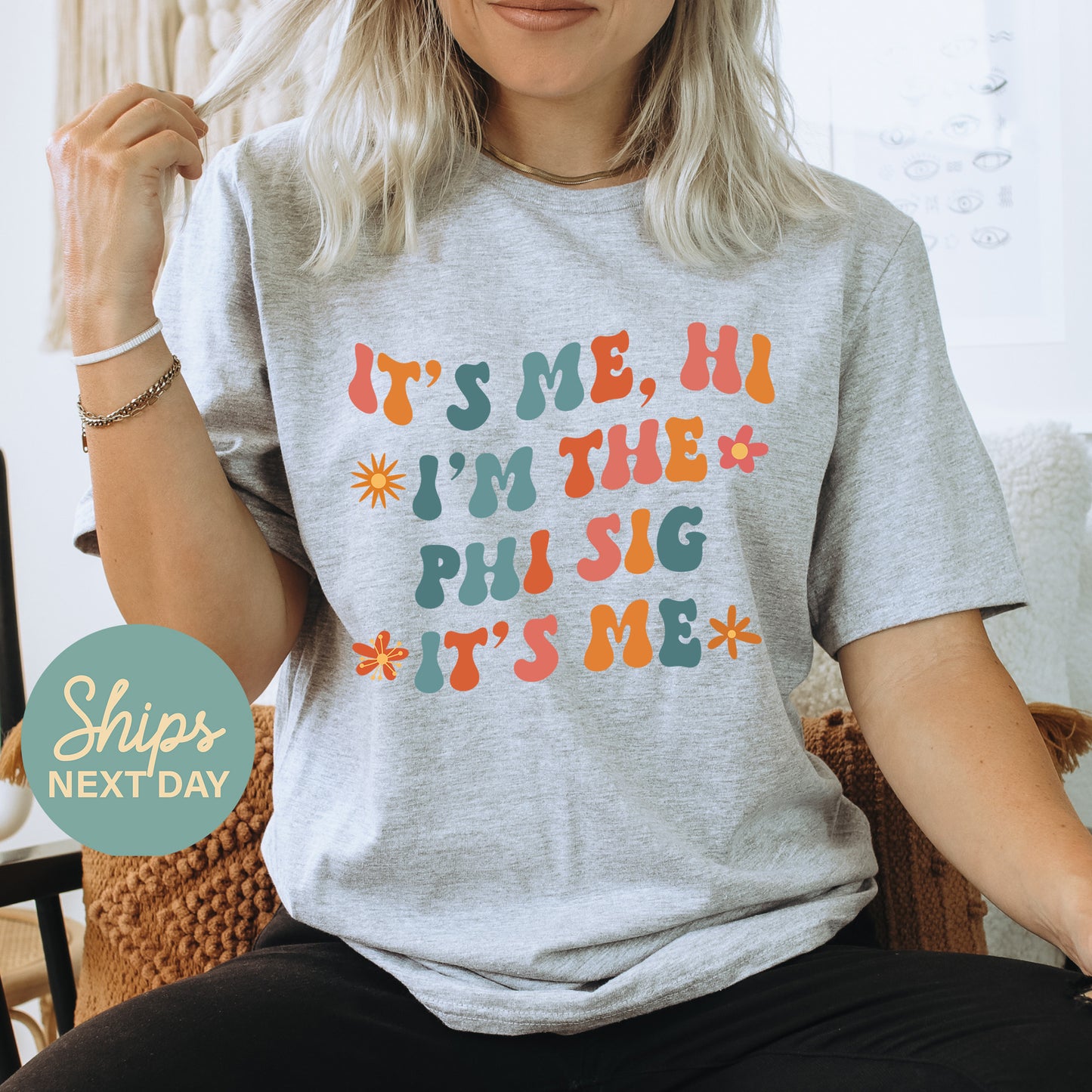 Phi Sigma Sigma Style Sorority T-shirt _ 36010g