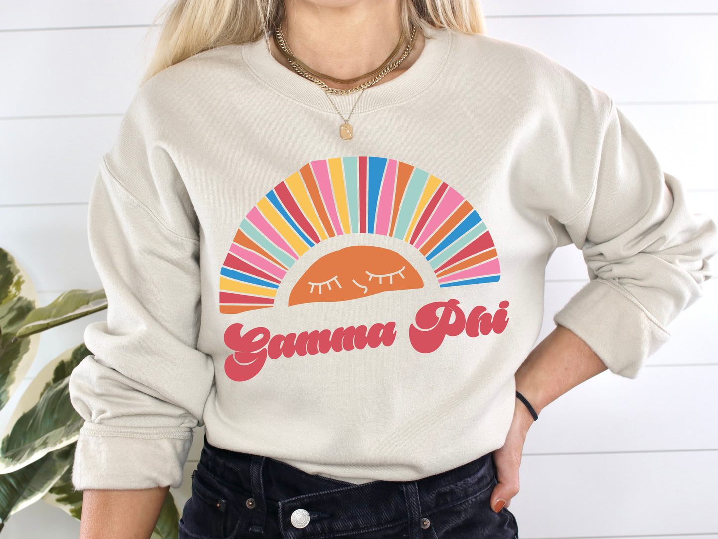 Gamma Phi Beta Sunshine Sorority Sweatshirt _ 3321g