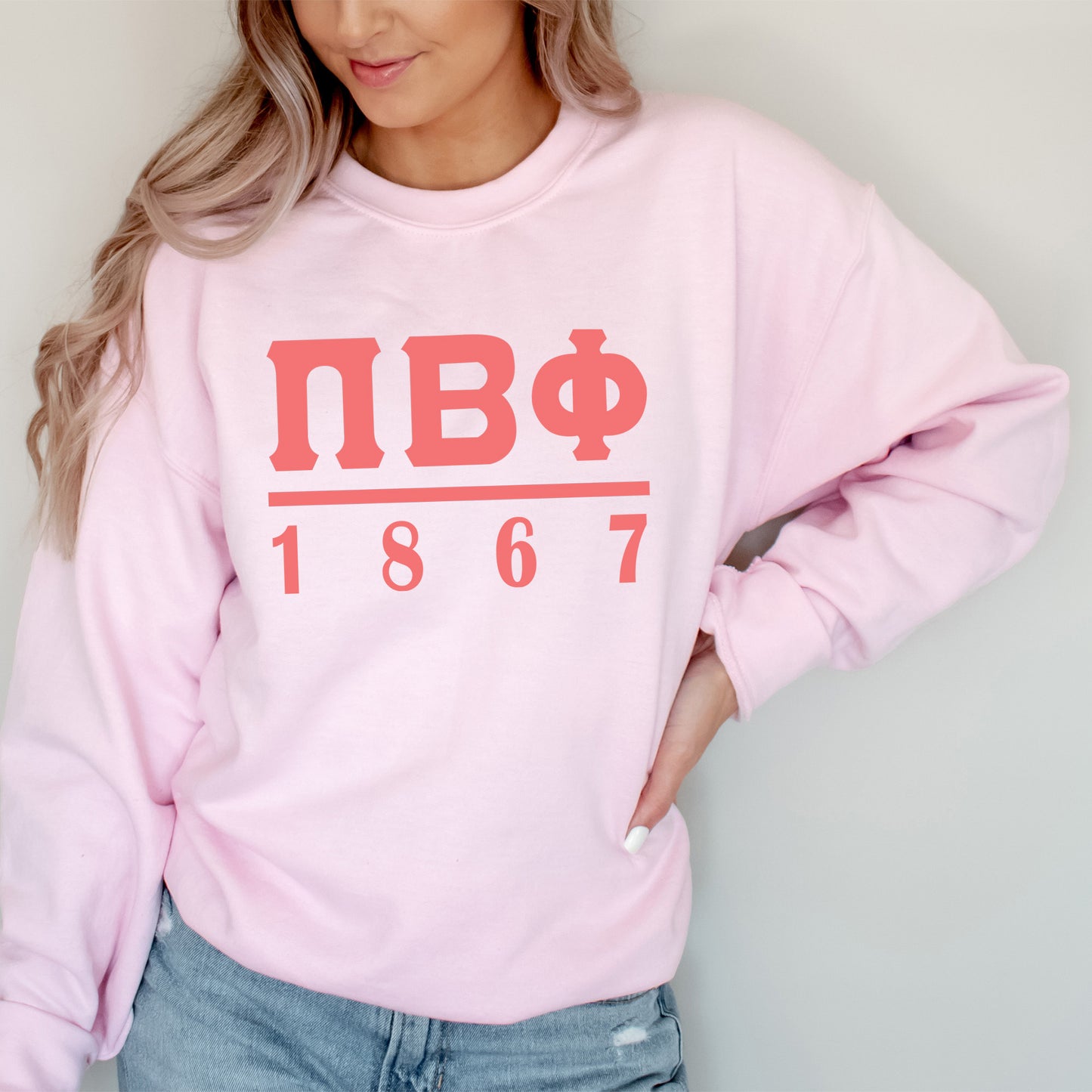 Pi Beta Phi Monochromatic Sorority Sweatshirt _ 30863g