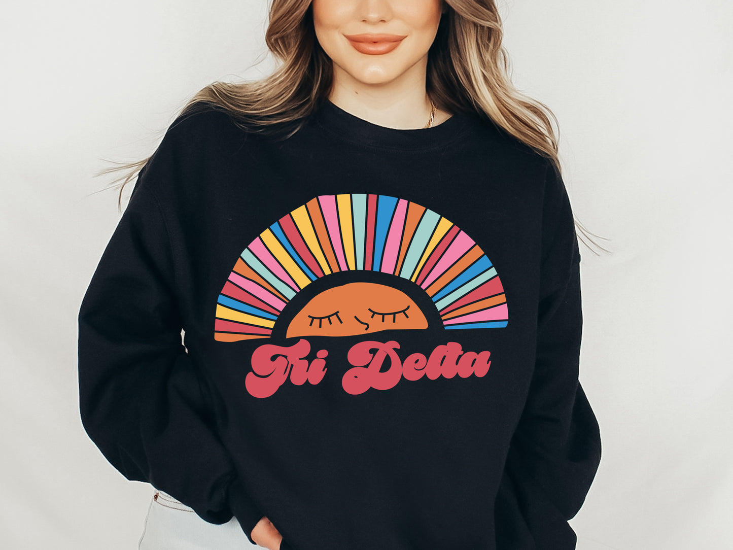 Delta Delta Delta Sunshine Sorority Sweatshirt _ 3317g