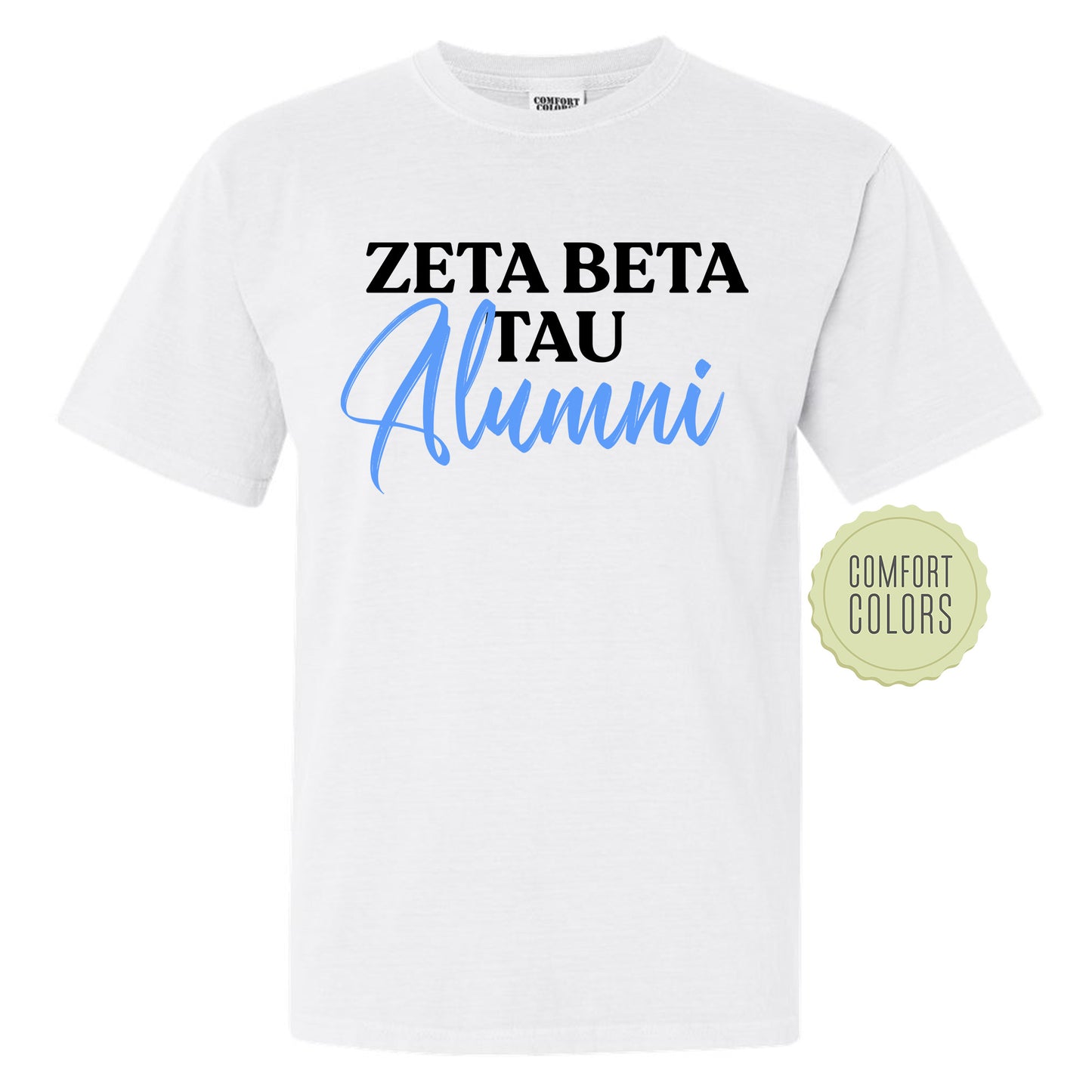 Zeta Beta Tau Alumni Comfort Colors Fraternity T-shirt _ 30789g