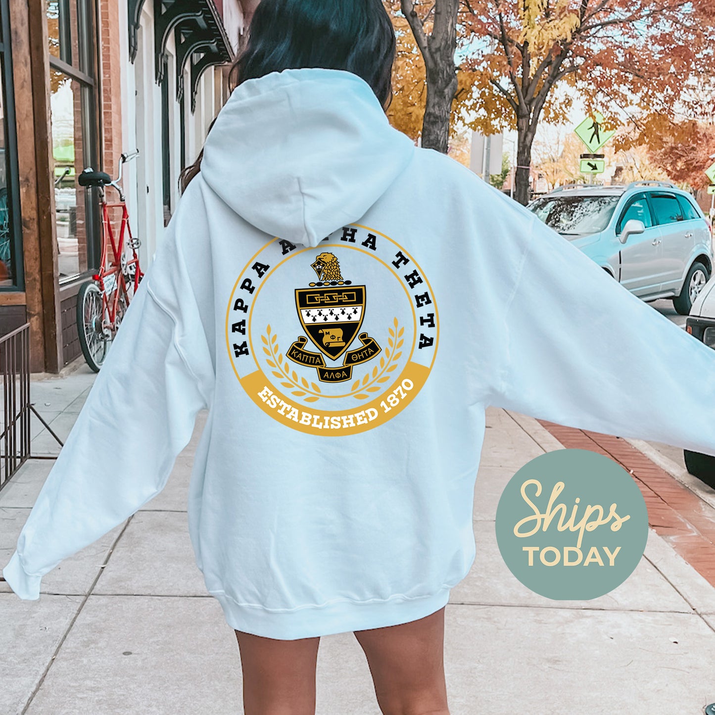 Kappa Alpha Theta Crested Tradition Sorority Hoodie _ 32831g