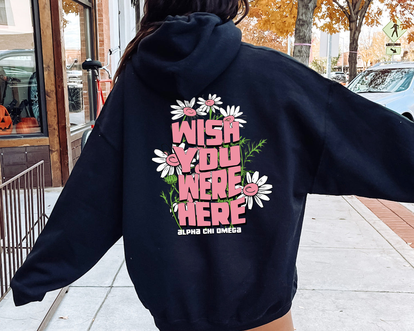 Alpha Chi Omega Dreamy Garden Sorority Hoodie _ 31816g