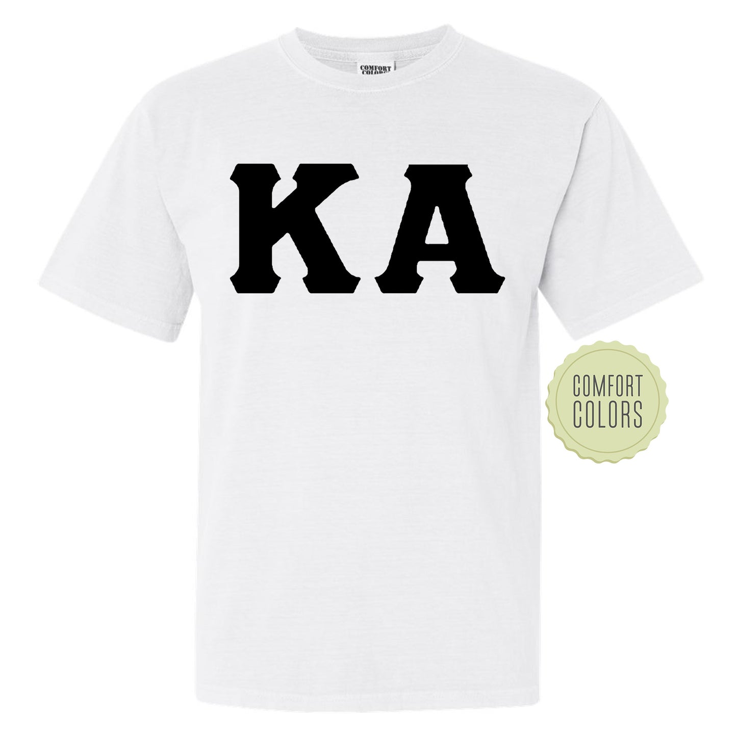 Kappa Alpha Order Black Letters Comfort Colors Farternity T-shirt _ 34918g