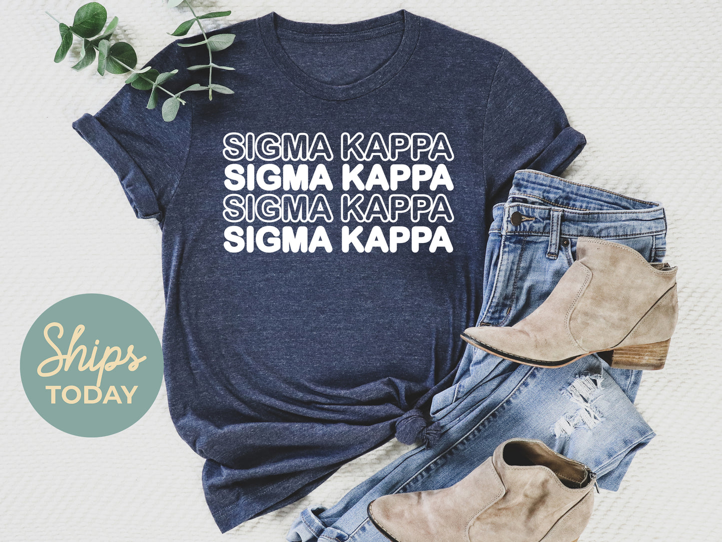 Sigma Kappa Bold Bubble Letter Sorority T-shirt _ 2234g