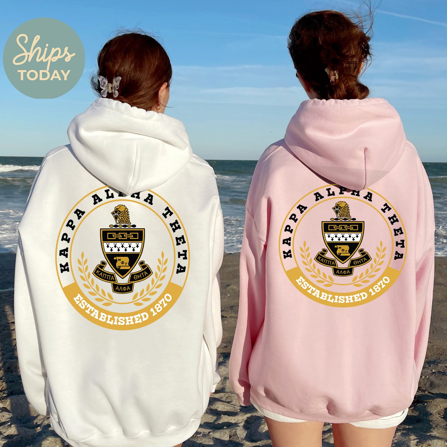 Kappa Alpha Theta Crested Tradition Sorority Hoodie _ 32831g
