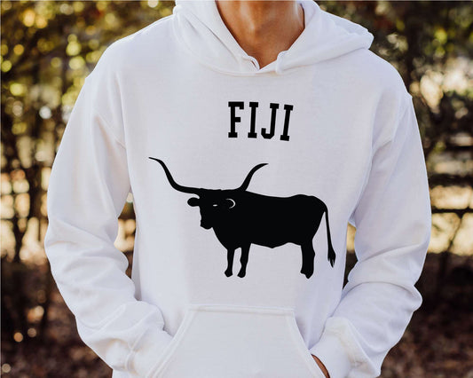 FIJI Long Horn Fraternity Hoodie _ 1534g