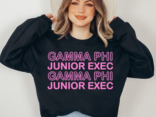 Gamma Phi Beta Junior Exec Sorority Sweatshirt _ 30940g