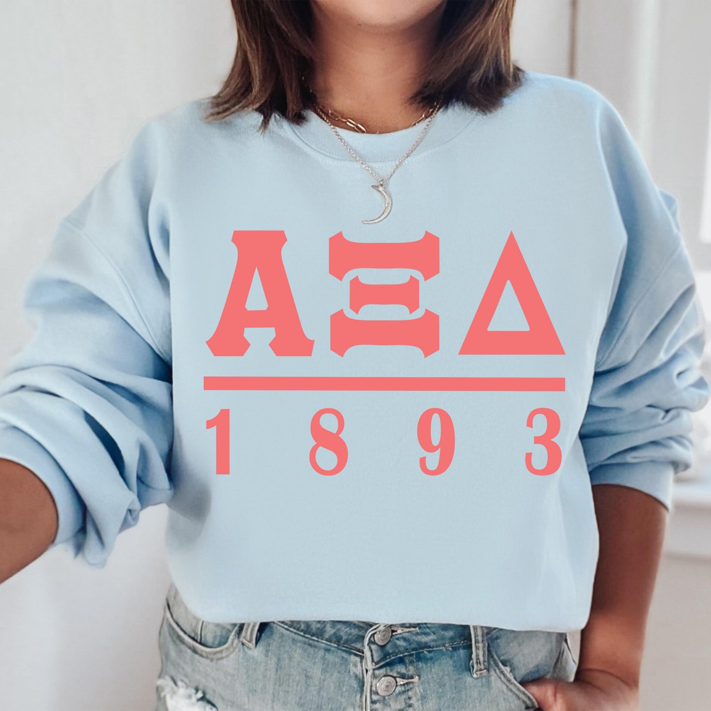 Alpha Xi Delta Monochromatic Sorority Sweatshirt _ 30851g